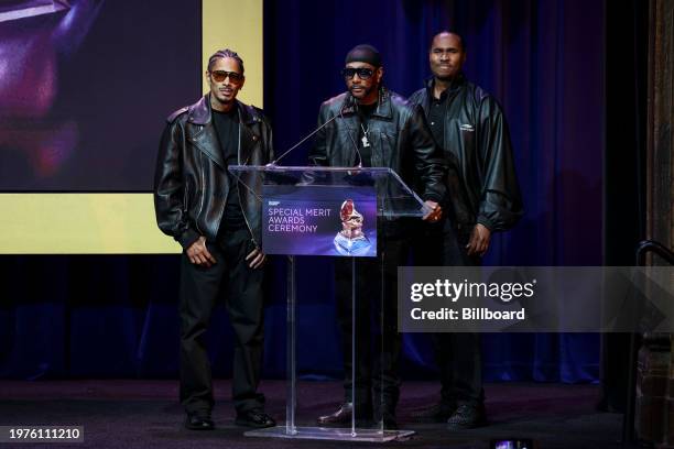 Layzie Bone, Krayzie Bone, and Flesh-n-Bone of Bone Thugs N' Harmony at The Recording Academy's Special Merit Awards held at the Wilshire Ebell...