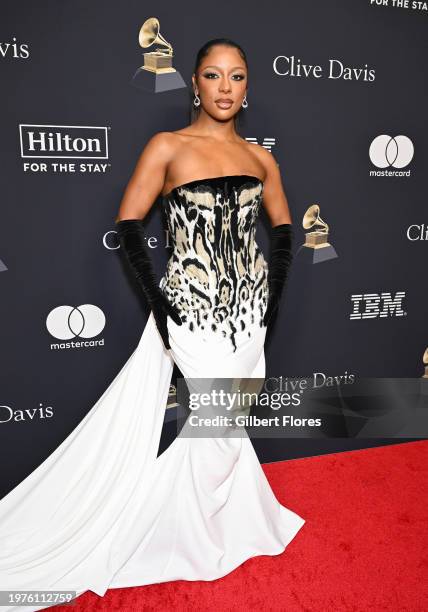 Victoria Monét at the Pre-GRAMMY Gala held at The Beverly Hilton on February 3, 2024 in Los Angeles, California.