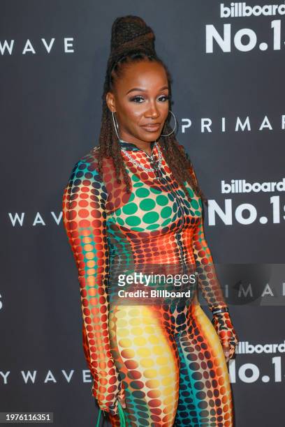 Empress William at the Primary Wave x Billboard Grammy Party held at Waldorf Astoria Beverly Hills on February 3, 2024 in Beverly Hills, California.