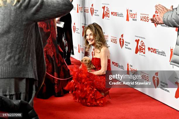 Susan Lucci attends The American Heart Association’s Go Red for Women Red Dress Collection Concert 2024 at Jazz at Lincoln Center on January 31, 2024...