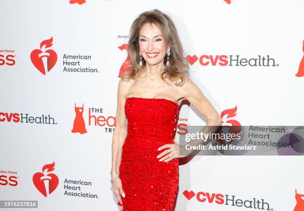 Susan Lucci attends The American Heart Association’s Go Red for Women Red Dress Collection Concert 2024 at Jazz at Lincoln Center on January 31, 2024...