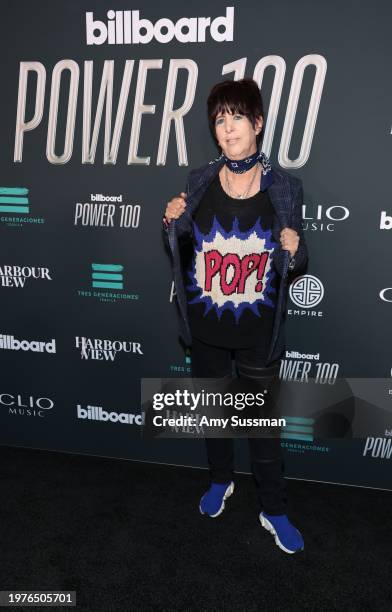 Diane Warren attends the 2024 Billboard Power 100 Event at NeueHouse Hollywood on January 31, 2024 in Hollywood, California.