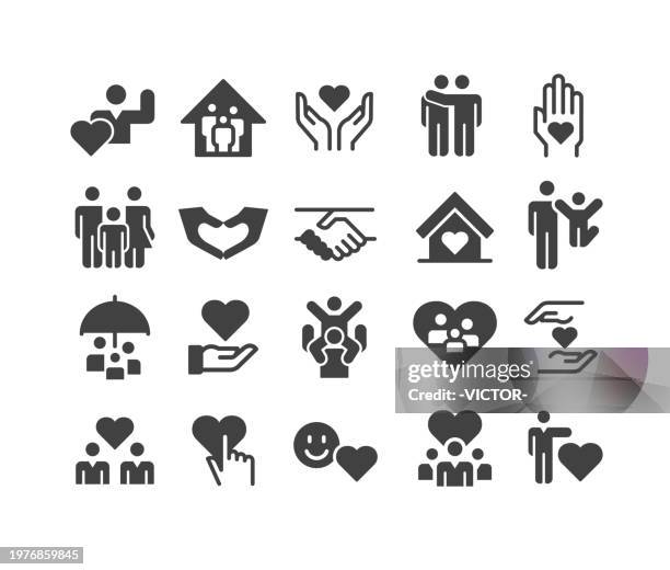 care icons - classic series - beginning stock illustrations