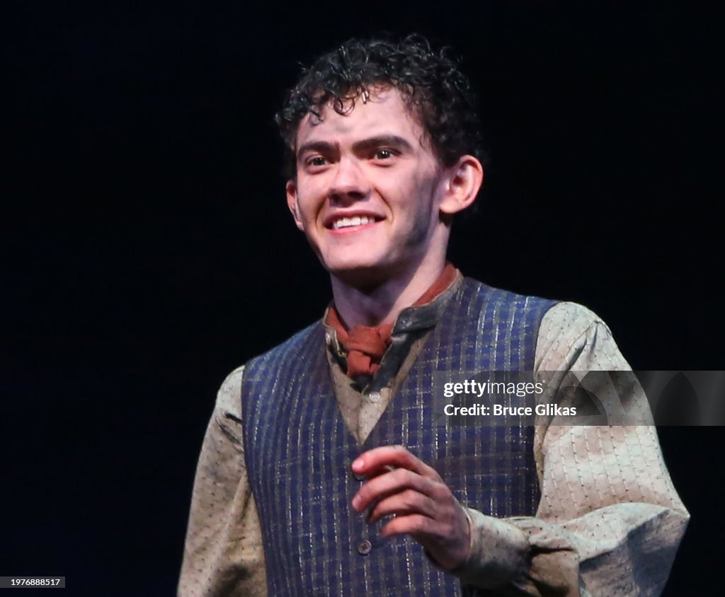 Yet Lock Actor Joe Locke takes a bow as he makes his Broadway debut in the role of ...