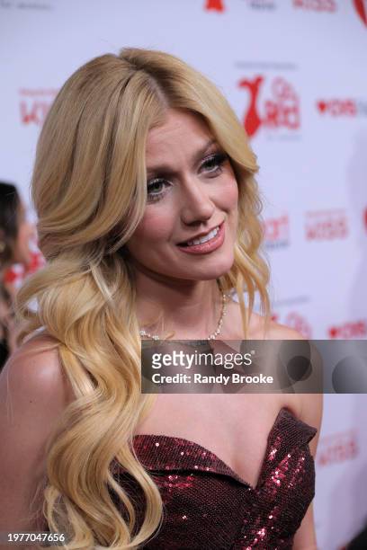 Katherine McNamara attends The American Heart Association's Red Dress Collection 2024 at Jazz at Lincoln Center on January 31, 2024 in New York City.