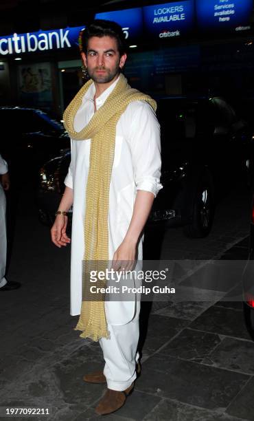 Neil Nitin Mukesh attends the Bachchan Family dewali bash on October 23,2014 in Mumbai, India