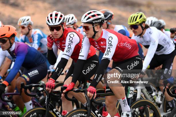 Ben Hermans of Belgium and Aime De Gendt of Belgium and Team Cofidis compete during to the 4th AlUla Tour 2024, Stage 3 a 170.6km stage from AlUla...