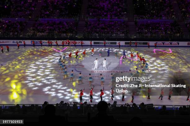 The artist performing during the Opening Ceremony on day one of the ISU Four Continents Figure Skating Championships at SPD Bank Oriental Sports...