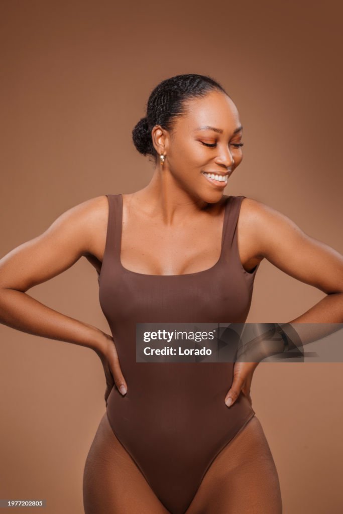 Black female beauty and body positivity woman