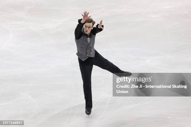 Charlton Doherty of Australia performs during the Men's Short Program on day one of the ISU Four Continents Figure Skating Championships at SPD Bank...