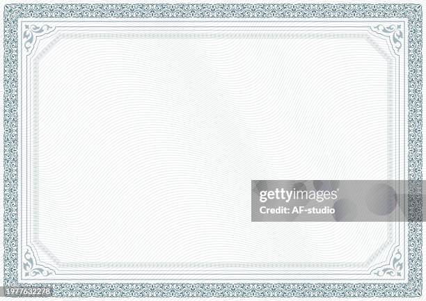 certificate diploma template - diploma decorative frame stock illustrations