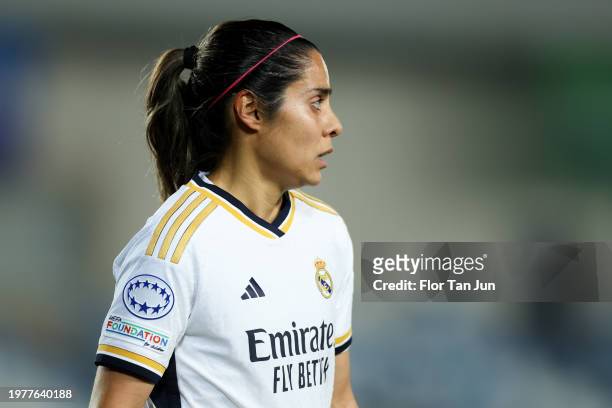 Kenti Robles of Real Madrid CF looks on during the UEFA Women's Champions League group stage match between Real Madrid CF and BK Häcken FF at Estadio...