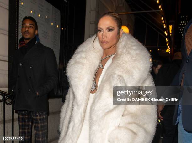 Jennifer Lopez is seen on February 03, 2024 in New York City.