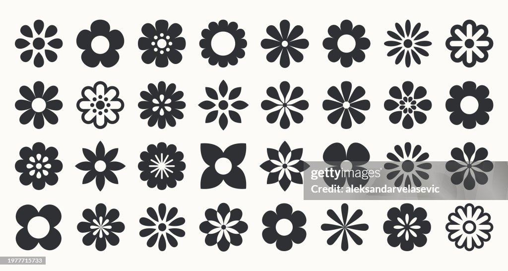 Graphic Flower Icons