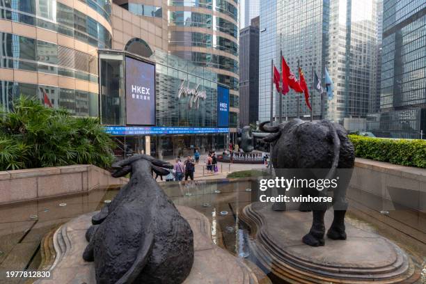 hongkong börse - börse von hongkong stock-fotos und bilder