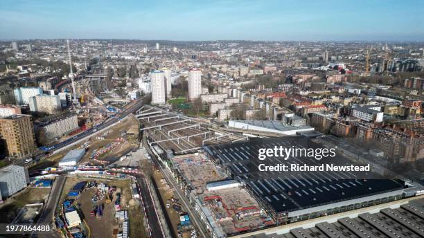 hs2 euston - euston station stock pictures, royalty-free photos & images