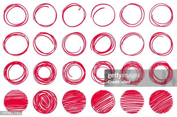 circles - calligraphy pen vector stock illustrations