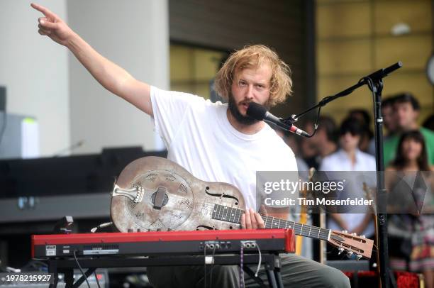 Bon Iver performs during Lollapalooza 2009 at Grant Park on August 7, 2009 in Chicago, Illinois.