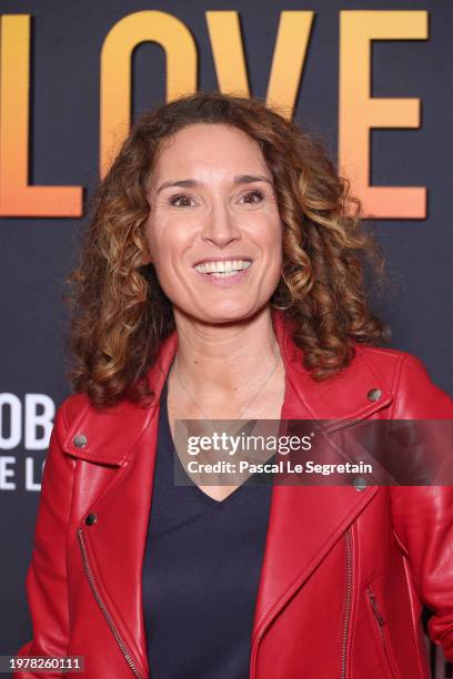 Marie-Sophie Lacarrau attends the "Bob Marley : One Love" premiere at The Grand Rex on February 01, 2024 in Paris, France.