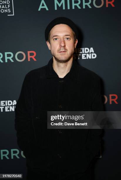 Arthur Darvill attends the press night performance of "A Mirror" at The Trafalgar Theatre on February 01, 2024 in London, England.