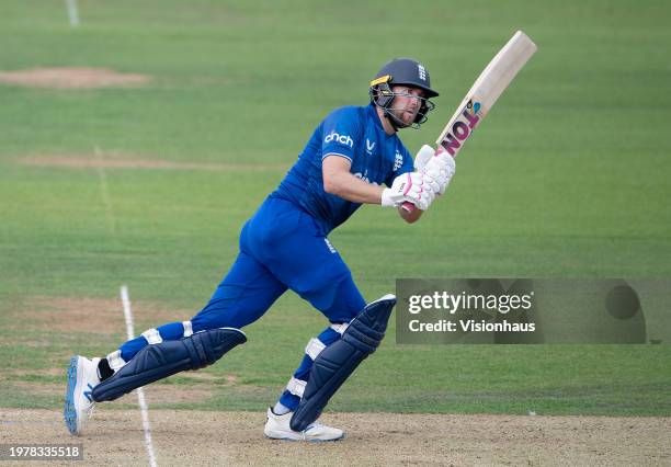 Dawid Malan of England during the 4th Metro Bank One Day International between England and New Zealand at Lord's Cricket Ground on September 15, 2023...