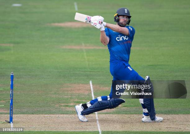 Dawid Malan of England during the 4th Metro Bank One Day International between England and New Zealand at Lord's Cricket Ground on September 15, 2023...