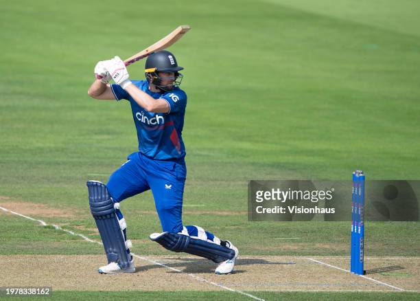 Dawid Malan of England during the 4th Metro Bank One Day International between England and New Zealand at Lord's Cricket Ground on September 15, 2023...