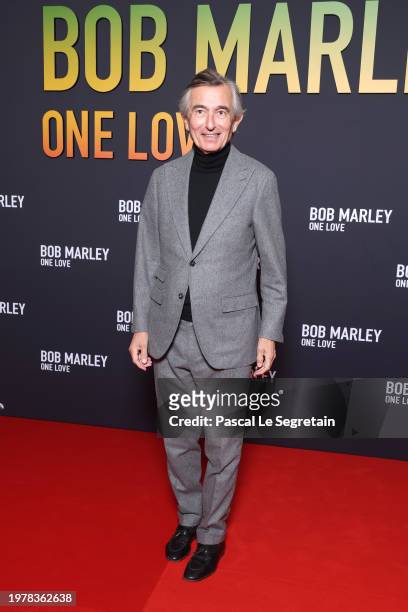 Philippe Douste-Blazy attends the "Bob Marley : One Love" premiere at The Grand Rex on February 01, 2024 in Paris, France.