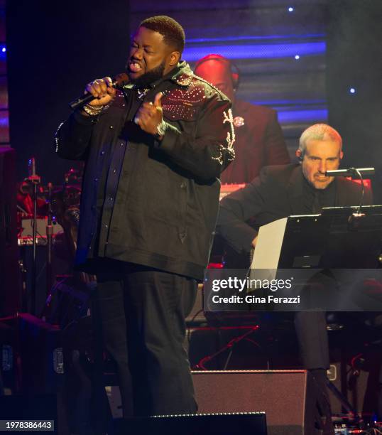 Michael Trotter Jr. Performs during the 66th Grammy Awards Pre-Grammy Gala at the Beverly Hilton on February 3, 2024 in Beverly Hills, California.