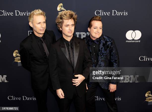 Green Day attends the 66th Grammy Awards Pre-Grammy Gala at the Beverly Hilton on February 3, 2024 in Beverly Hills, California.