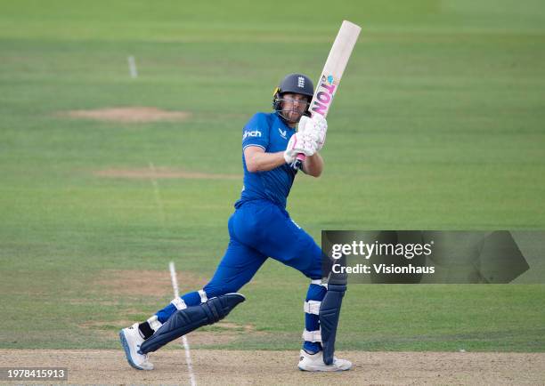 Dawid Malan of England during the 4th Metro Bank One Day International between England and New Zealand at Lord's Cricket Ground on September 15, 2023...