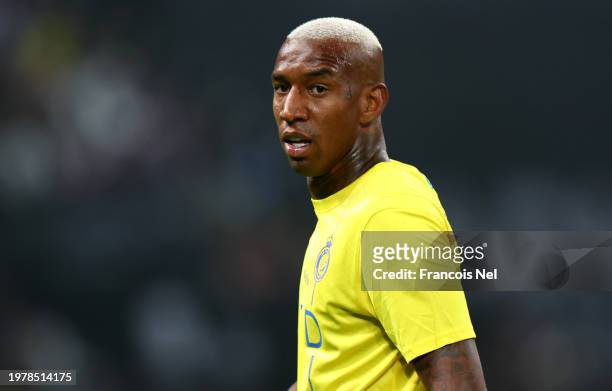 Anderson Talisca of Al-Nassr looks on during the Riyadh Season Cup match between Al-Nassr and Inter Miami at Kingdom Arena on February 01, 2024 in...