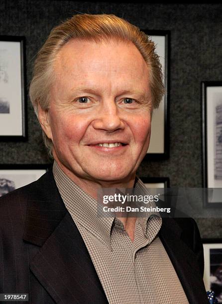 Actor Jon Voight arrives at the opening night of the play "An Evening With Golda Meir" at The Canon Theatre on May 6, 2003 in Beverly Hills,...