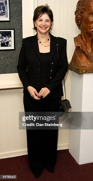 Actress Cindy Williams arrives at the opening night of the play "An Evening With Golda Meir" at The Canon Theatre on May 6, 2003 in Beverly Hills,...