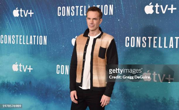 James D'Arcy attends the AppleTV+ New Drama Series "Constellation" Photo Call at Four Seasons Hotel Los Angeles at Beverly Hills on February 01, 2024...