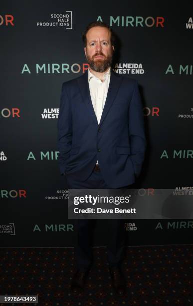 Geoffrey Streatfeild attends the press night after party for "A Mirror" at The Institute of Directors on February 01, 2024 in London, England.