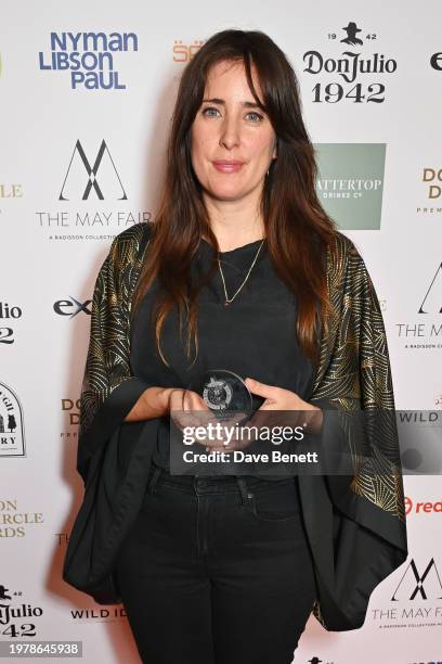 Natalie Cubides-Brady, winner of the British/Irish Short Film Of The Year award for "The Veiled City", attends The 44th London Critics' Circle Film...
