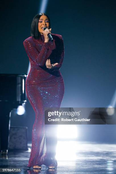 Los Angeles, CA Jordin Sparks performs at the 66th Grammy Awards Premiere Ceremony held at the Peacock Theater in Los Angeles, CA, Sunday, Feb. 4,...