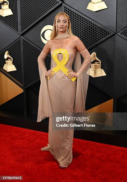 Montana Tucker at the 66th Annual GRAMMY Awards held at Crypto.com Arena on February 4, 2024 in Los Angeles, California.