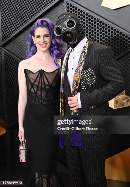 Kelly Osbourne and Sid Wilson of Slipknot at the 66th Annual GRAMMY Awards held at Crypto.com Arena on February 4, 2024 in Los Angeles, California.