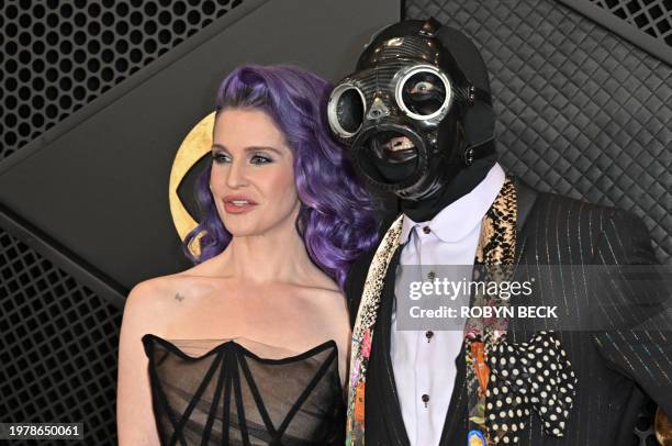 Kelly Osbourne and Slipknot arrive for the 66th Annual Grammy Awards at the Crypto.com Arena in Los Angeles on February 4, 2024.