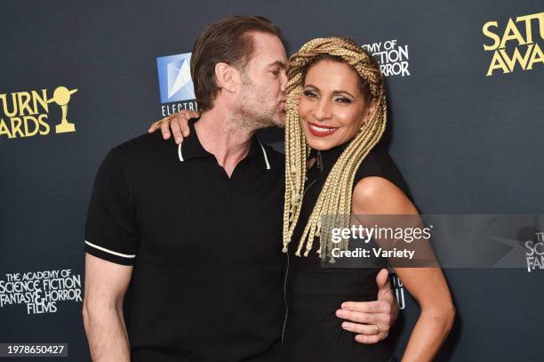 Garret Dillahunt and Michelle Hurd at the 51st Annual Saturn Awards held at the Los Angeles Marriott Burbank Airport on February 4, 2024 in Burbank,...