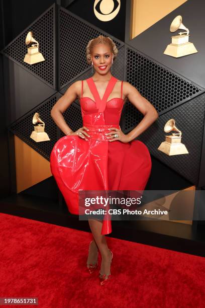 Laverne Cox arrives at The 66th Annual Grammy Awards, airing live from Crypto.com Arena in Los Angeles, California, Sunday, Feb. 4 on the CBS...