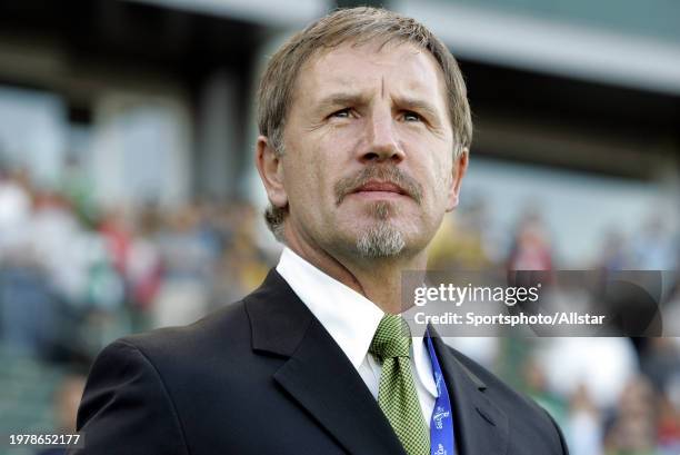 Stuart Baxter, Manager of South Africa portrait before the Concacaf Gold Cup match between South Africa and Mexico at Home Depot Center on July 8,...