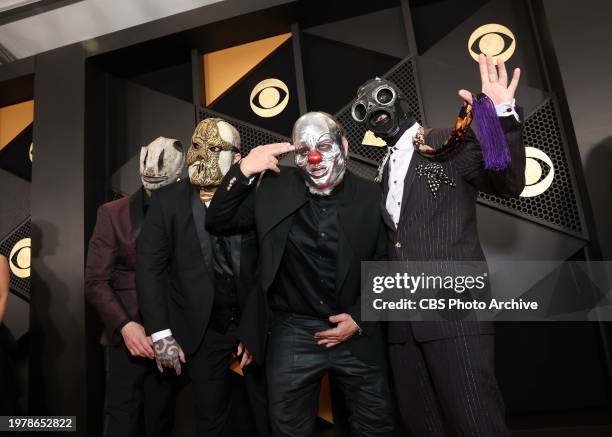 Slipknot arrives at The 66th Annual Grammy Awards, airing live from Crypto.com Arena in Los Angeles, California, Sunday, Feb. 4 on the CBS Television...