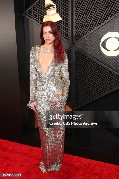Dua Lipa arrives at The 66th Annual Grammy Awards, airing live from Crypto.com Arena in Los Angeles, California, Sunday, Feb. 4 on the CBS Television...