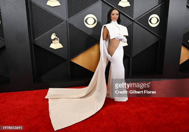 Kat Graham at the 66th Annual GRAMMY Awards held at Crypto.com Arena on February 4, 2024 in Los Angeles, California.