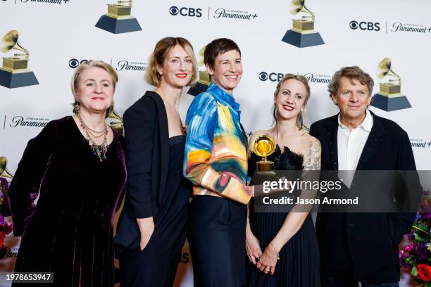 Los Angeles, CA Winner Sue Loughlin, Sophie Hilton, Em Cooper, Laura Thomas and Jonathan Clyde winners of the "Best Music Video" award for "I'm Only...