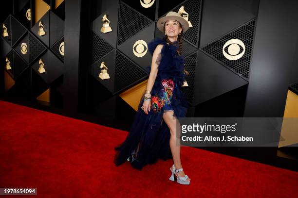 Los Angeles, CA Lauren Daigle arrives on the Red Carpet at the Crypto.com Arena in Los Angeles, CA, Sunday, Feb. 4, 2024.