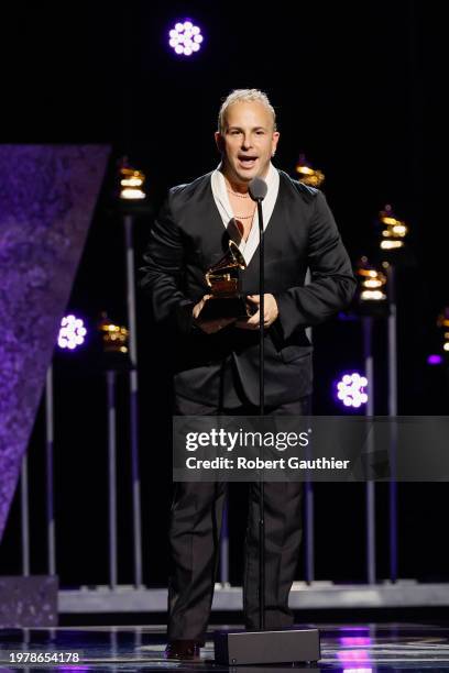 Los Angeles, CA Yannick Nezet-Seguin accepts the award for Opera Recording at the 66th Grammy Awards Premiere Ceremony held at the Peacock Theater in...